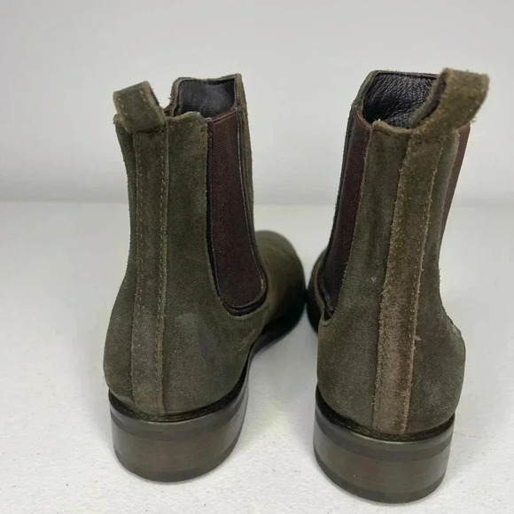 Thursday Boot Co Dark Olive Suede Duchess Ankle Boot size 5 New - Picture 9 of 9